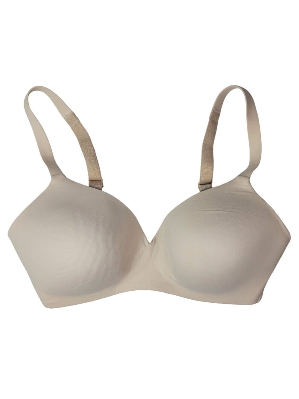 Wacoal How Perfect Wire Free Bra Tan 34D Adj Seamless Wireless T Shirt 852189